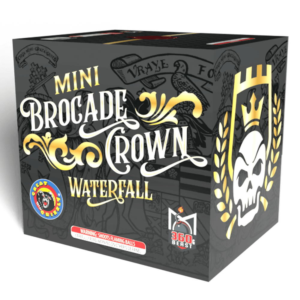 BROCADE CROWN WATERFALL MINI 18 SHOT