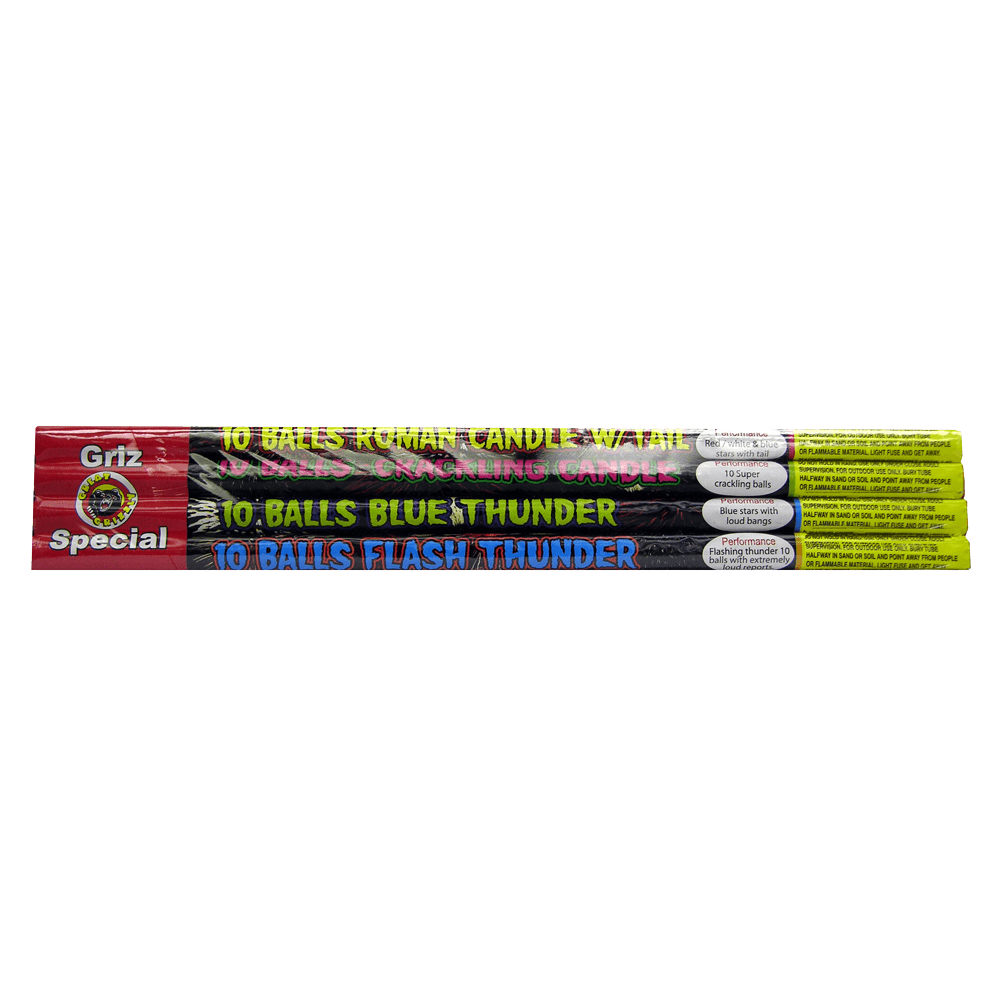 GRIZ SPECIAL CANDLE 10 BALL ASST