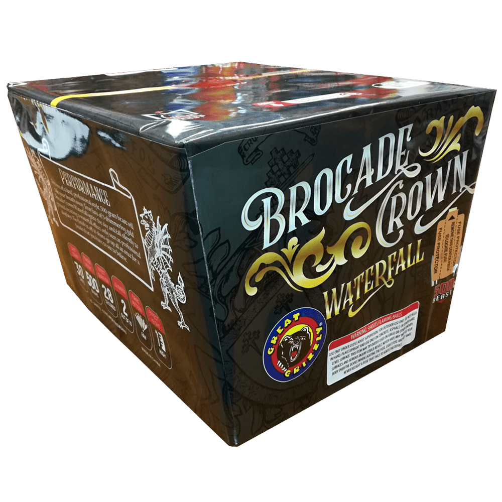 BROCADE CROWN WATERFALL  30 SHOT