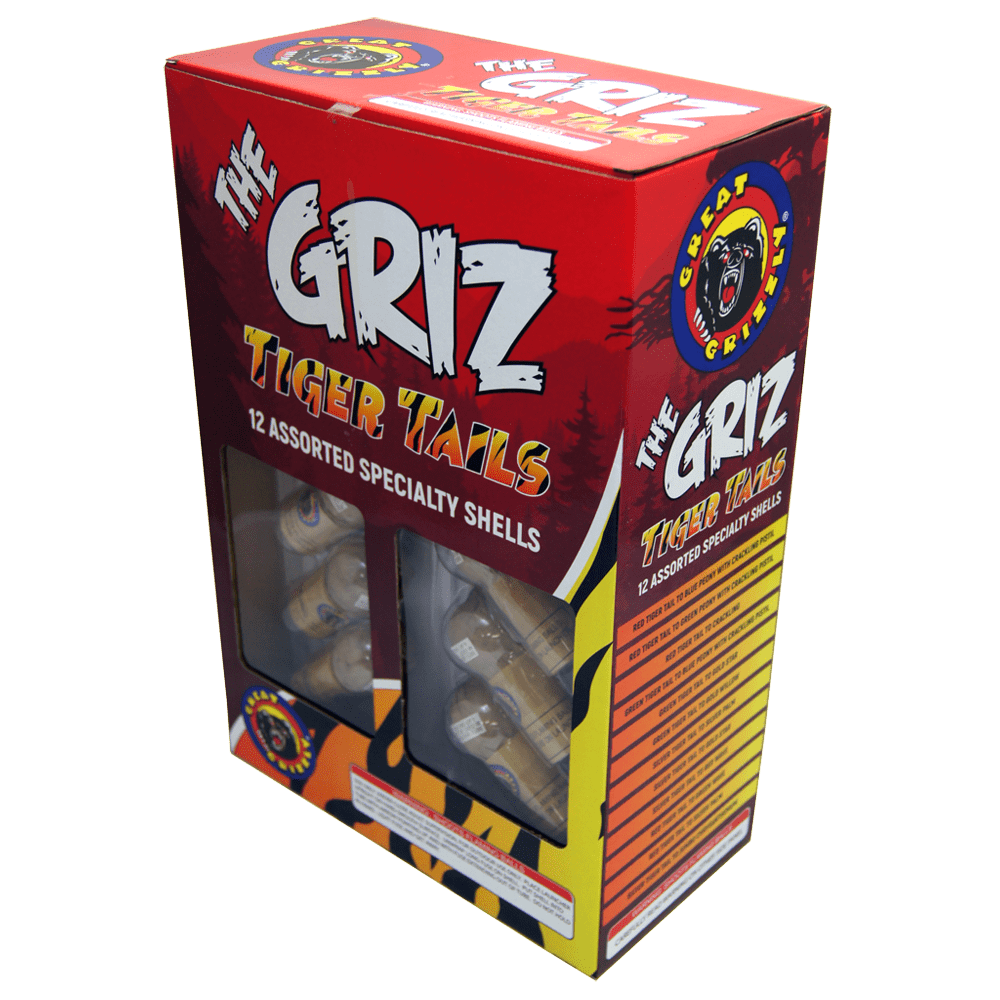 GRIZ SHELL w/ TIGER TAILS 12 SHELLS