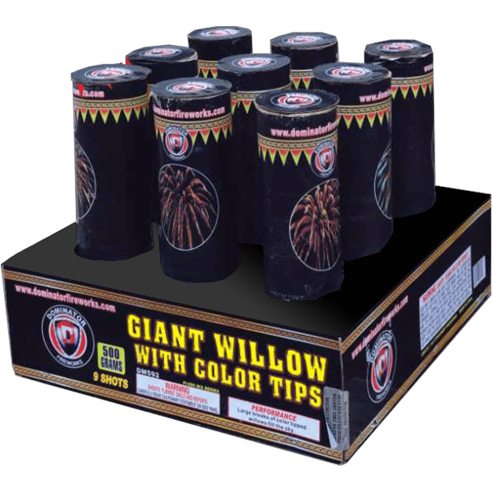 GIANT WILLOW W/ COLOR TIPS 3"  9s